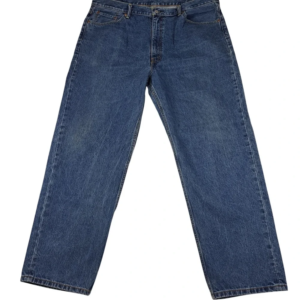 Levi's 550 Relaxed Fit Jeans Mens 42x32 Blue Excellent Denim Tapered Leg